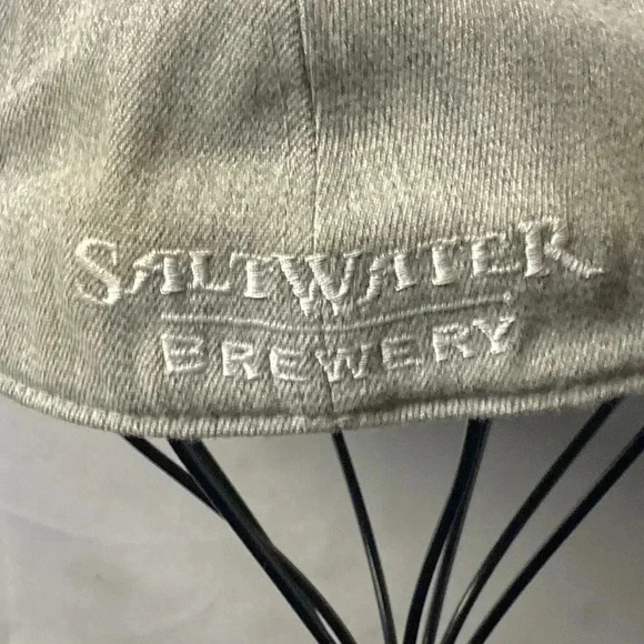 SALTWATER BREWERY HAT GRAY SALTWATER WAVE LOGO 210 FITTED HAT SIZE 6 7/8… - Picture 7 of 12